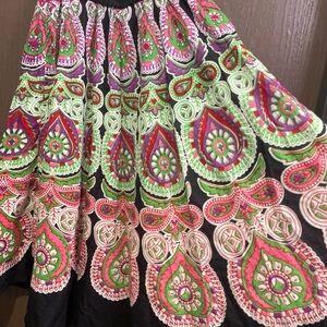 Tribal linen skirt